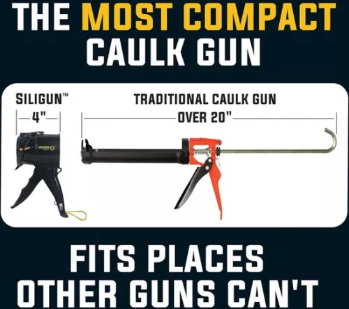 merkloos Anti-druppel kitpistool voor extreme toepassingen - Gepatenteerd, nieuw en innovatief ontwerp - Lichtgewicht ABS-frame - Voor de kleinste tot de grootste klussen - Professioneel gebruik (8785301319779)