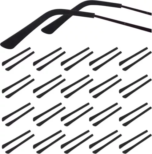 20 paar siliconen gecoate eindkappen voor brillen - antislip tempelreparaties - zachte antislip coating - antislip tempels - tempels