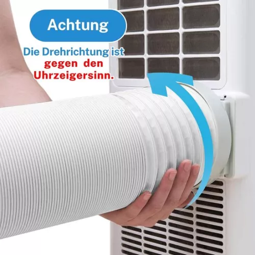 merkloos Luchtkanaalbuis van 150 mm - 1,5 m lengte - Flexibele PP-luchtkanaalbuis - Hittebestendig - Geschikt voor draagbare airconditioners (8785299880411)