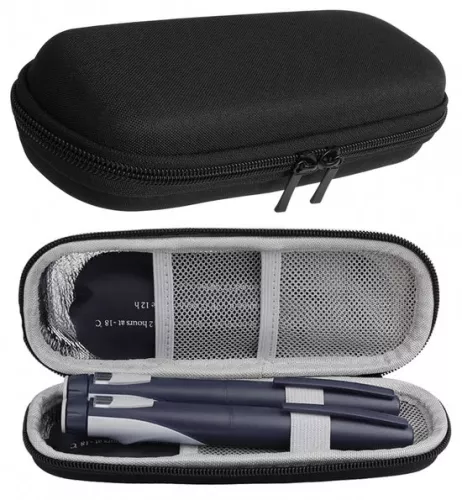 Diabetes koeltas - koeltas - diabeteskoffer - 2 stuks - insulinespuiten - reiskoffer - geen gelpack inbegrepen