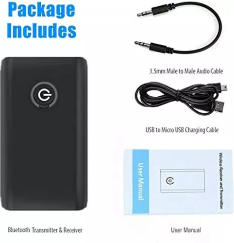 merkloos Bluetooth 5.0-adapter Zender en ontvanger 2-in-1 stereo-uitgang 35 mm AptX Dual Pairing voor hoofdtelefoon TV PC Computer Luidspreker Auto (6150705397340)