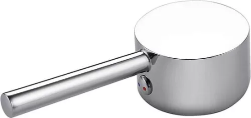 Enkelvoudige kraanhendelset 25mm/35mm/40mm cartouche - universele metalen vervangingshendel - knop en stelschroef - gepolijst chroom