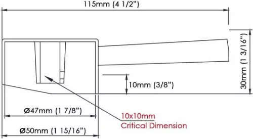 merkloos Enkelvoudige kraanhendelset 25mm/35mm/40mm cartouche - universele metalen vervangingshendel - knop en stelschroef - gepolijst chroom (8785309523208)