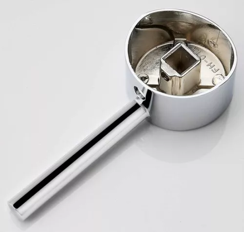merkloos Enkelvoudige kraanhendelset 25mm/35mm/40mm cartouche - universele metalen vervangingshendel - knop en stelschroef - gepolijst chroom (8785309523208)