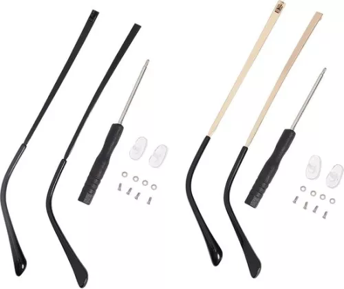 Vervangende brilpootjes | Brillenpootjes | Universele brilmontuurvervanging met schroevendraaier en ring | HTML-inhoud | 4 stuks | 2 kleuren.