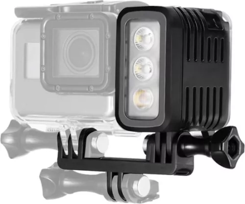merkloos Waterdichte LED-videolamp voor camera's - Dimbare onderwaterlamp - Duiklamp - Compatibel met GoPro 4 3 2 1 . (8785311195400)