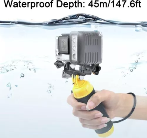 merkloos Waterdichte LED-videolamp voor camera's - Dimbare onderwaterlamp - Duiklamp - Compatibel met GoPro 4 3 2 1 . (8785311195400)