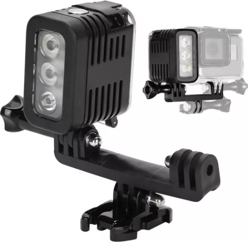 Waterdichte LED-videolamp voor camera's - Dimbare onderwaterlamp - Duiklamp - Compatibel met GoPro 4 3 2 1 .