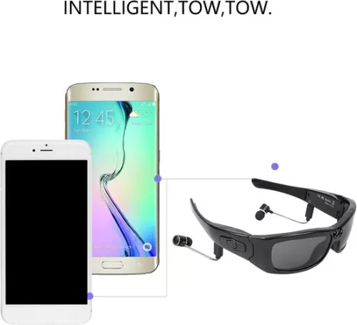 merkloos Zonnebril Camera HD 1080P Video Recorder Draadloze Video Zonnebril Gepolariseerde Lens - Ondersteuning Bellen Video Muziek Rijden Paardrijden. (6152309217215)