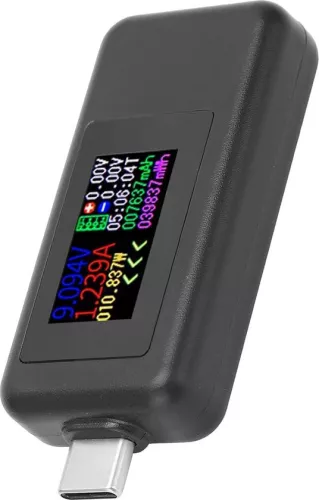 merkloos USB-C stroommeter - DC-30V USB-C stroomtester - 2-in-1 meter - USB stroom- en spanningstesttafel - USB-C bidirectionele tester - Kleurenscherm - Multimeter - kopen. (8785310337627)