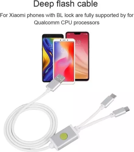 merkloos Deep Flash Kabel EDL voor wit TPE - 9008-modus voor BL-sloten - Telefoonreparatie - Origineel product. (8785310320360)