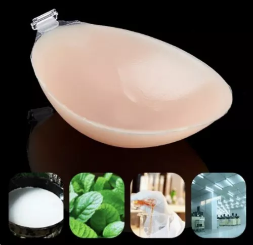 merkloos Siliconenbeha - 3x dikker - B-cup - Verwijderbare zelfklevende pads - Push-up siliconen borstvergrotende pads - Voor badkleding en bikini's - Comfortabele vulling - Onzichtbaar en wasbaar - Dames (8410900115735)