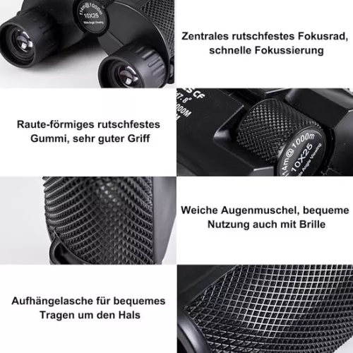 merkloos 25x verrekijker Volwassenen HD Compact Lichtgewicht Professioneel Vogels kijken Theaterconcerten Jagen Wandelen Sporten Spelletjes (8785301604608)