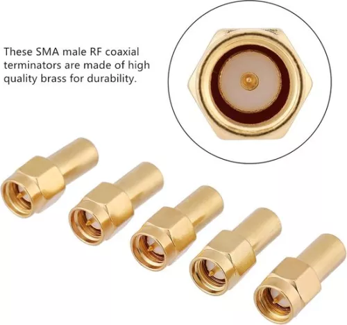 merkloos RF coaxiale afgestemde terminator, uitgangsvermogen 50 Ohm, 2 W - Verpakking van 5 (8785306330854)