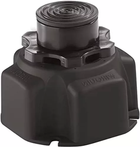 merkloos Set van 6 poten voor douchebak - zwart - stevige ondersteuning (9504117656156)