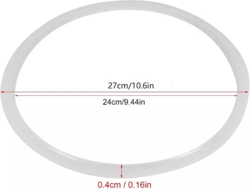merkloos Siliconen afdichtingsring met een diameter van 24 cm voor snelkookpannen (vervangingsonderdeel) (8785308293980)