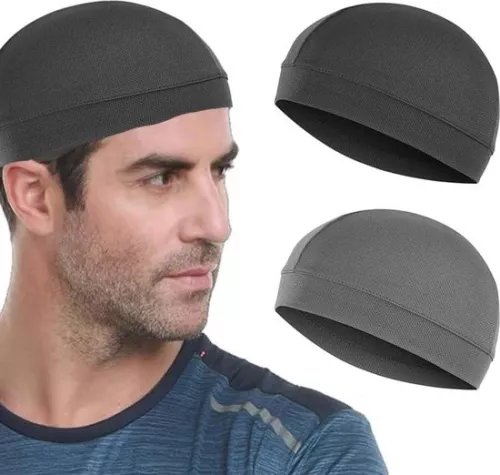 2 dunne zomerhoeden - klassieke beanie voor mannen en vrouwen - zwart.