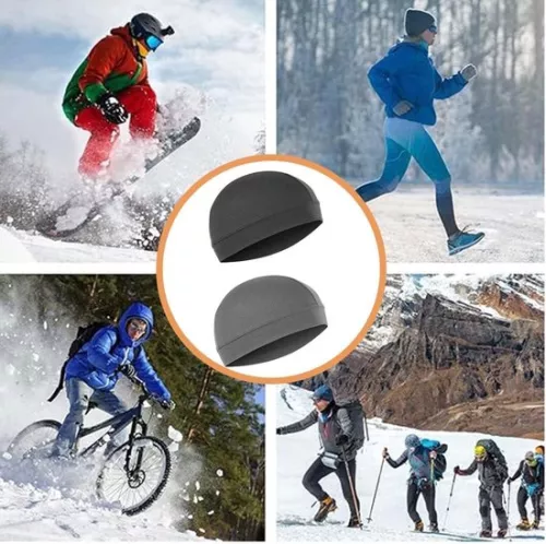 merkloos 2 dunne zomerhoeden - klassieke beanie voor mannen en vrouwen - zwart. (8785310165817)