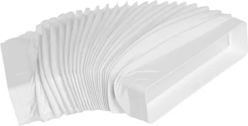Afvoerslang voor airconditioning 220x55mm flexibele buis - Aansluiting voor rechthoekige buis - Platte flexibele buis - PVC - Installatie van ventilatiesysteem