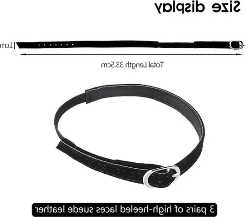 3 paar afneembare enkelbandjes - verstelbaar - veters voor hoge hakken - voor pumps met losse hak.