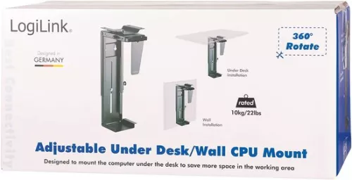 merkloos Verstelbare pc-standaard - 360° draaibaar - geschikt voor computers tot 10 kg (9506695874724)