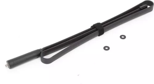 Dual-band VHF/UHF SMA-F opvouwbare walkie-talkieantenne met hoge versterking voor amateurradiocommunicatie.