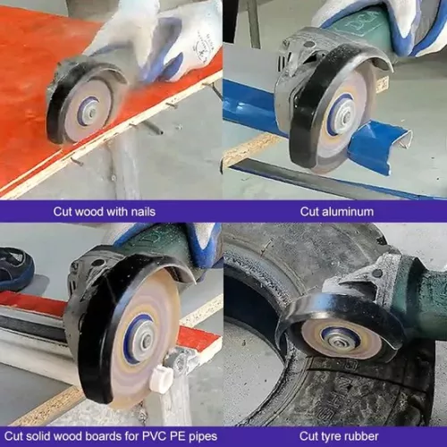 merkloos Haakse slijperzaagblad Ø 115 mm - 2 stuks cirkelzaagbladen 2223 mm boring - fijn zagen van hout, metaal, aluminium, laminaat, houtspijkers en kunststof (6152320565524)