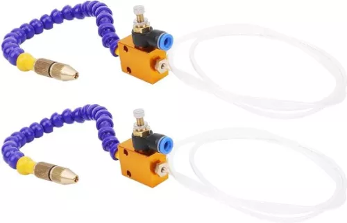 merkloos 2 Stuks Mist Koelvloeistof Smering Sproeisysteem voor 8mm Luchtleiding CNC Draaibank Frezen Boor (8785309345145)
