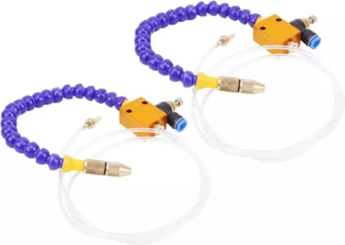 merkloos 2 Stuks Mist Koelvloeistof Smering Sproeisysteem voor 8mm Luchtleiding CNC Draaibank Frezen Boor (8785309345145)