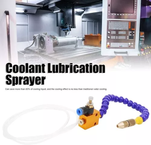 merkloos 2 Stuks Mist Koelvloeistof Smering Sproeisysteem voor 8mm Luchtleiding CNC Draaibank Frezen Boor (8785309345145)
