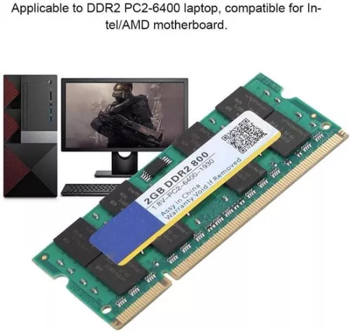 merkloos 8GB DDR2 800MHz SODIMM laptopgeheugen - Xiede PC2 6400 - Hoge snelheid - Volledig compatibel. (8785310320353)