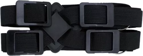 merkloos Verstelbare nylon borst-/schouderband voor saxofoon - zwart, vervangend saxofoonaccessoire (9507788762836)