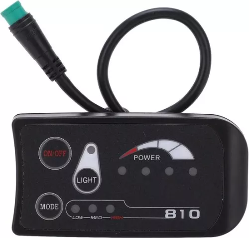 merkloos Bedieningspaneel met LED-display voor e-bikes (36V/48V) - Intelligent bedieningspaneel met LED-display - DIY-accessoires voor elektrische fietsen en scooters (9501736366374)