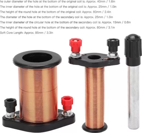 merkloos Elektromagnetische inductiespoel experimentinstrument - lichtgewicht draagbaar - natuurkunde-experiment - middelbare school - natuurkundeonderwijs. (6151907588529)