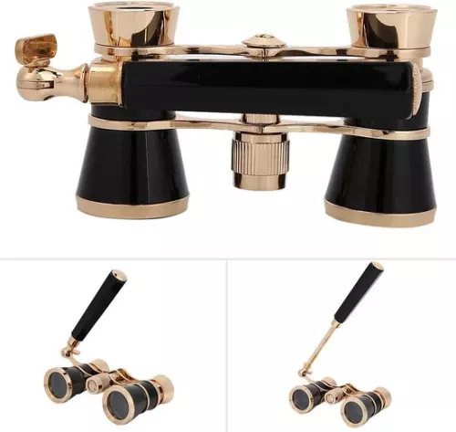 merkloos Allecto Plus - Draagbare operatheaterverrekijker 3x25 voor vrouwen, meisjes en kinderen - Zwart (9318528478609)