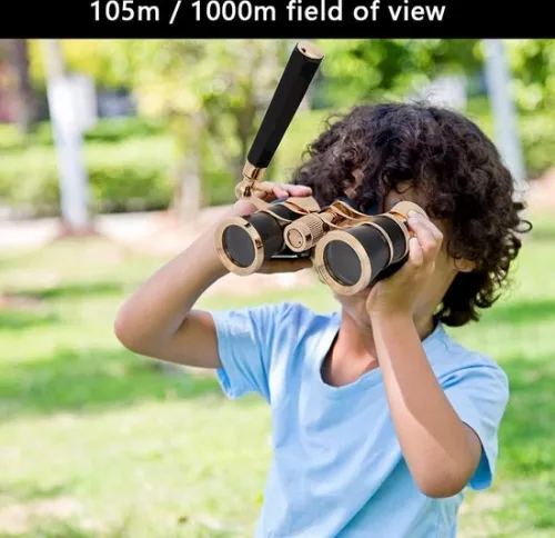 merkloos Allecto Plus - Draagbare operatheaterverrekijker 3x25 voor vrouwen, meisjes en kinderen - Zwart (9318528478609)