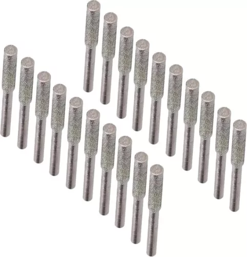 20-stuks Kettingzaag Slijper Burr Kettingzaag Slijper - Zaag Kettingslijper - Multi Size Bestand Kettingzaag Graveren Puntenslijper - Zilver .