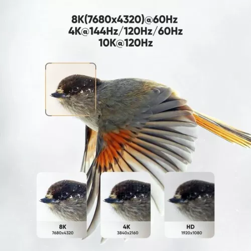 merkloos 10K 8K HDMI 2.1 kabel - 3M lengte - 48Gbps - Ultra High Speed - officieel gecertificeerd - 8K @60Hz - 4K @120Hz - 144Hz - HDCP 2.2 & 2.3 - 4:4 - eARC - HDR10 - HDMI-kabel - nylon gevlochten - met testrapport . (8785309353805)