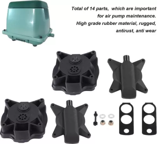 merkloos Complete vervangingsset voor het membraan van de luchtpomp - Hiblow luchtpomp reparatieset. (6152348083079)
