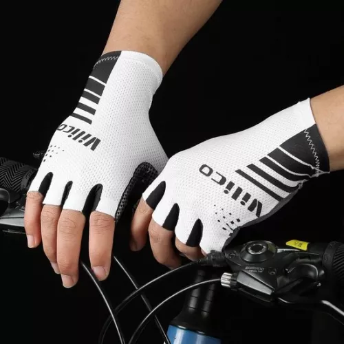 Merkloos Ademende fiets handschoenen - XL - geschikt voor handpalm omtrek 23-25cm - geschikt voor handpalm breedte 9-9,5cm - sport handschoenen - mountainbike handschoenen - antislip en slijtvast, schokabsorberend, sportbescherming, comfortabel en ademend (8410900070126)