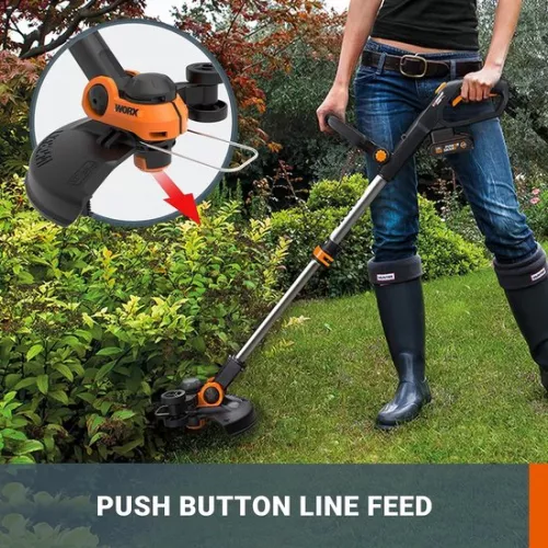 Draadloze grastrimmer 20V - graskantensnijder - 2-in-1 functie - kantentrimmer - draadspoel met afstandsbeveiliging