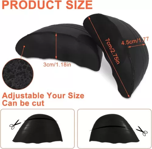 merkloos 3 paar teeninlegzolen - Inlegzolen voor oversized schoenen - Verstelbare schoenpads (8785322927007)