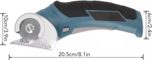 Merkloos Allecto plus - Mini elektrische snijplotter voor stof, tapijt en karton - Draadloze elektrische schaar (8785348904211)