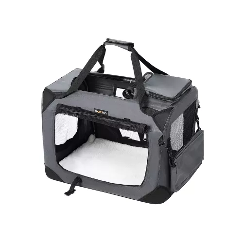 In And OutdoorMatch Hondenbench XXL Rosalyn - Bench voor honden - Opvouwbaar - Zwart - 40x60x40cm