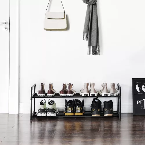 In And OutdoorMatch In And OutdoorMatch Schoenenrek metaal Carmen - 10 paar schoenen - Schoenenkast - 92 x 30 x 33 cm (64477)