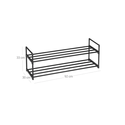 In And OutdoorMatch In And OutdoorMatch Schoenenrek metaal Carmen - 10 paar schoenen - Schoenenkast - 92 x 30 x 33 cm (64477)