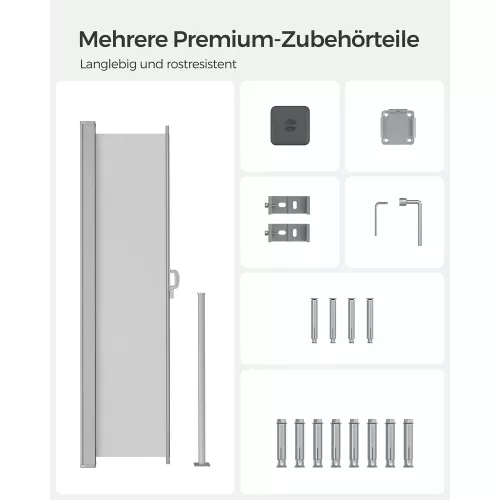 In And OutdoorMatch In And OutdoorMatch Zichtnet Hermina - 250x350cm lichtgrijs - Windscherm - Zichtdoek - Privacydoek - Hekwerk - Windbreekgaas - PVC winddoek (64938)