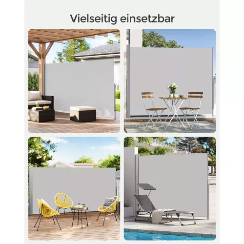 In And OutdoorMatch In And OutdoorMatch Zichtnet Hermina - 250x350cm lichtgrijs - Windscherm - Zichtdoek - Privacydoek - Hekwerk - Windbreekgaas - PVC winddoek (64938)