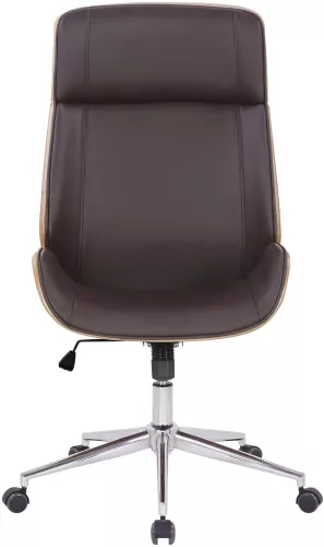 In And OutdoorMatch In And OutdoorMatch Premium bureaustoel Deondre - Bruin kunstleer - Hoogte verstelbaar 44 - 52 cm - Ergonomisch - Luxe (64997)