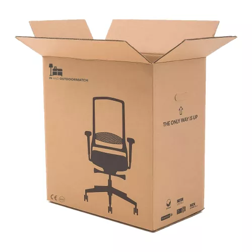 In And OutdoorMatch In And OutdoorMatch Premium bureaustoel Deondre - Bruin kunstleer - Hoogte verstelbaar 44 - 52 cm - Ergonomisch - Luxe (64997)